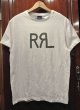 画像1: RRLダブルアールエル ウォッシュド ロゴ チューブTシャツ (1)