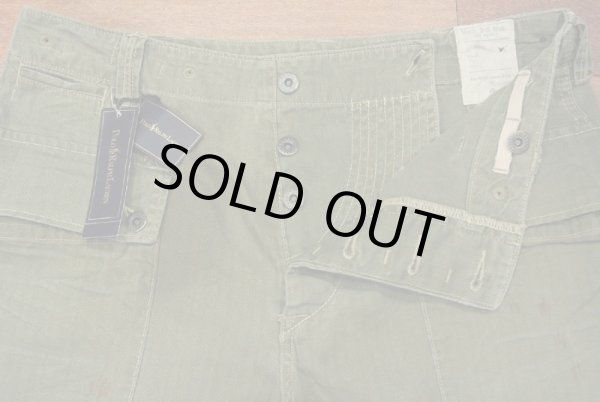 画像4: ポロラルフローレン ビンテージ加工 ヘリンボーンツイル ミリタリーカーゴショーツ(W33) (4)