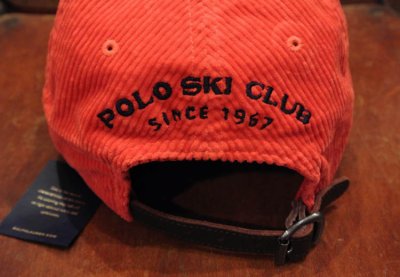 画像3: 【SALE!!】 【クリックポスト170円も可】 ポロラルフローレン"POLO SKI CLUB"コーデュロイキャップ (ORANGE)
