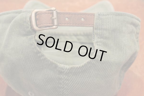 画像4: 【メール便可】RRL DoubleRL ダブルアールエル ビンテージ加工 コーデュロイトラッカーキャップ(Green) (4)