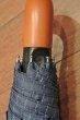 画像5: ブルックスブラザーズ 折りたたみ傘 木製ハンドル(NAVYストライプ) (5)