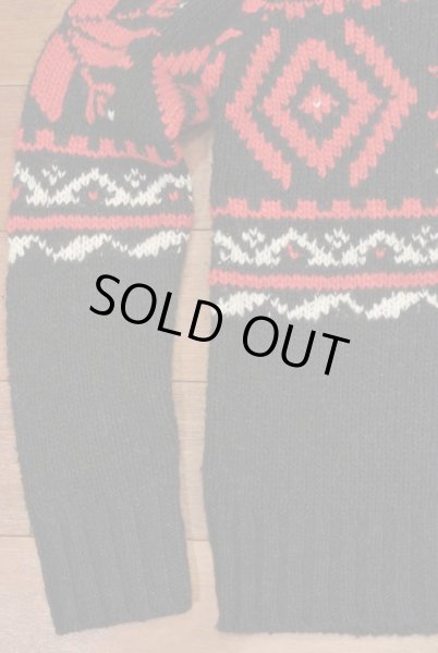 画像3: 【 50%OFF!! 】 ポロラルフローレン 雪の結晶柄 ウール/アルパカ ショールカラーセーター (Navy,S) 新品 並行輸入 (3)