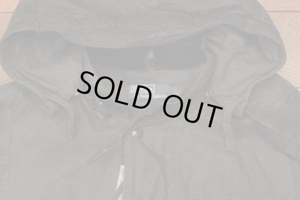 画像4: 【SALE!!】【国内正規品/新古品】 ポロラルフローレン ウォッシュドオイルドコットン ジャケット (Black/M) 定価48000+tax  送料無料 (4)