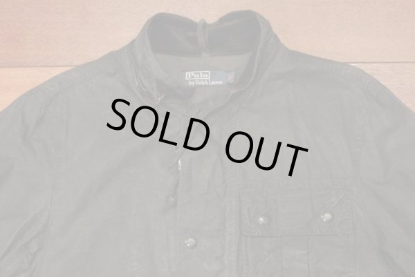 画像5: 【SALE!!】【国内正規品/新古品】 ポロラルフローレン ウォッシュドオイルドコットン ジャケット (Black/M) 定価48000+tax  送料無料 (5)