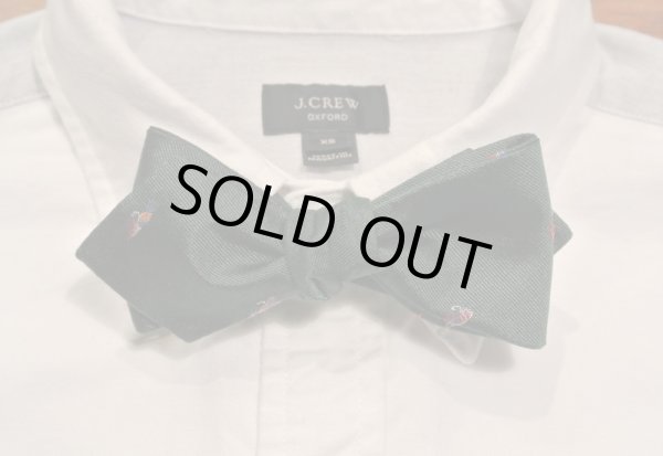 画像5: 【普通郵便120円も可】 J.CREW 刺繍入り シルクボウタイ 蝶ネクタイ  【Green】 新品 並行輸入 (5)