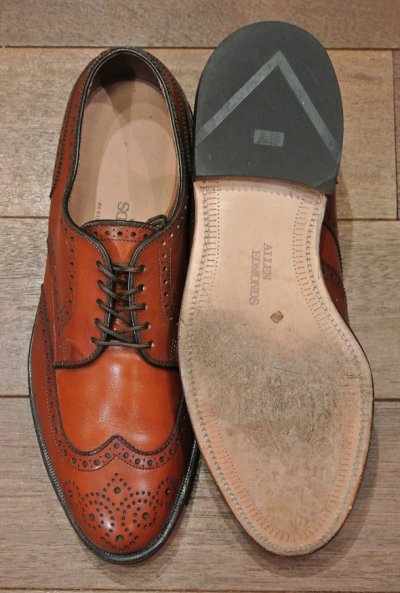 画像3: 【Used】 Allen Edmonds(アレンエドモンズ) ウィングチップ 【Light Brown /8h-D】