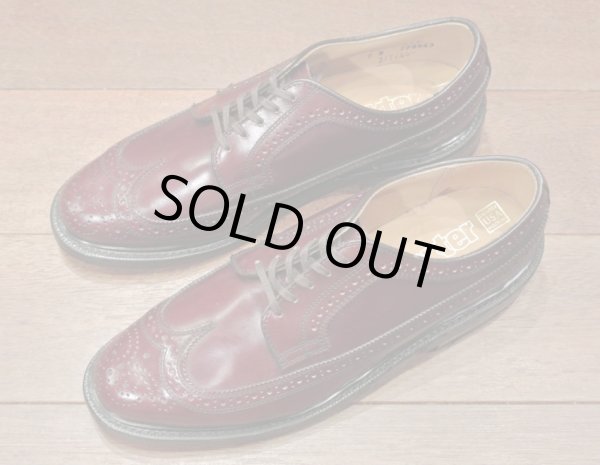 画像3: 【 30%OFF 】デッドストック DEXTER ロングウィングチップ アメリカ製 （Burgundy/7-D） (3)