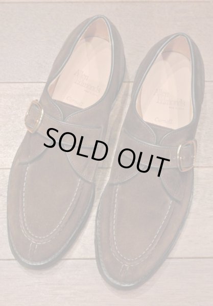 画像2: 【 20%OFF!! 】 デッドストック Allen Edmonds(アレンエドモンズ) 1stクォリティ "Cornell" スプリットトゥ ストラップシューズ 【Brown Suede/9-D】 新品 (2)