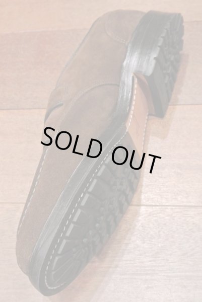 画像6: 【 20%OFF!! 】 デッドストック Allen Edmonds(アレンエドモンズ) 1stクォリティ "Cornell" スプリットトゥ ストラップシューズ 【Brown Suede/9-D】 新品 (6)