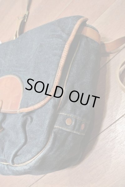 画像7: 【 40%OFF!! 】RRL ダブルアールエル デニム+レザー　メールショルダーバッグ 新品 並行輸入 (7)
