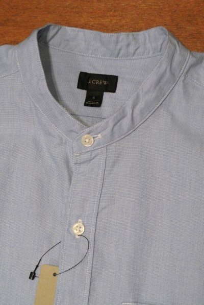 画像3: J.CREW ジェイクルー エンドオンエンド バンドカラーシャツ  （ Blue / S ） 新品 並行輸入