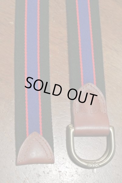 画像3: 【クリックポスト185円も可】ポロラルフローレン コットンダブルリングリボンベルト【GREEN*RED*BLUE / M 】 新品 並行輸入 (3)