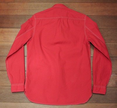 画像3: 【EXCELLENT USED】 RRL ダブルアールエル ドット ワークシャツ ( Red / S ) 