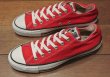 画像3: 80年代後期製 デッドストック CONVERSE コンバース オールスター Low アメリカ製 【RED , 6 =24.5cm】 箱無し ワンウォッシュ済 (3)