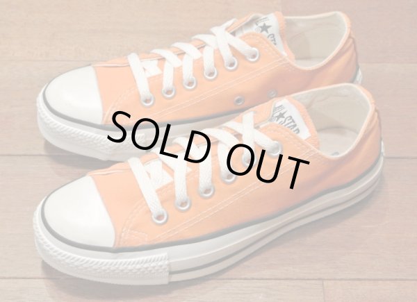 画像4: 90年代製 デッドストック CONVERSE コンバース オールスター Low アメリカ製 【オレンジ , 4 1/2 =23.5cm】 箱無し (4)