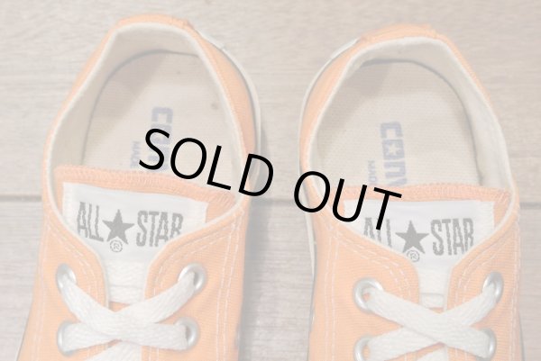 画像3: 90年代製 デッドストック CONVERSE コンバース オールスター Low アメリカ製 【オレンジ , 4 1/2 =23.5cm】 箱無し (3)