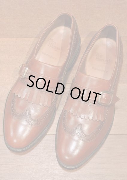 画像2: 【EXCELLENT USED】 Allen Edmonds (アレンエドモンズ) キルト+ストラップ+ウィングチップ "Canterbury"  【Brown,8 1/2-E】 中古 (2)