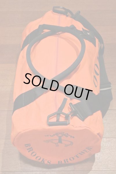 画像5: ブルックスブラザーズ コットンキャンバス ロゴ ダッフルバッグ 【ORANGE 】 新品 並行輸入 (5)