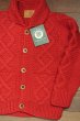 画像1: CanadianSweater カナディアンセーター フロントウッドボタンカーディガン カウチンセーター（Red/38） 新品 (1)