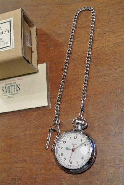 画像2: 1960's Smiths pocket watch スミス社製クロームメッキ懐中時計 (未使用品)