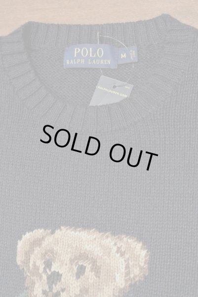 画像4: ポロラルフローレン ポロベアー  コットン+リネン クルーネックセーター  （Navy / M） 新品 並行輸入  (4)