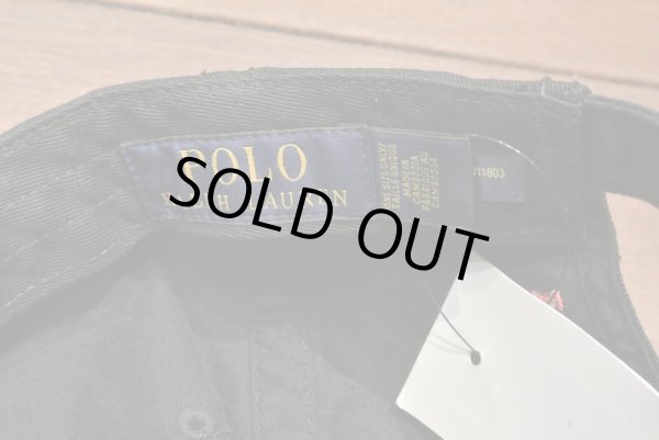 画像4: 【クリックポスト170円も可】 ポロラルフローレン "ポロベアー"刺繍入り コットンツイル ベースボールキャップ (Black) 新品 並行輸入 (4)