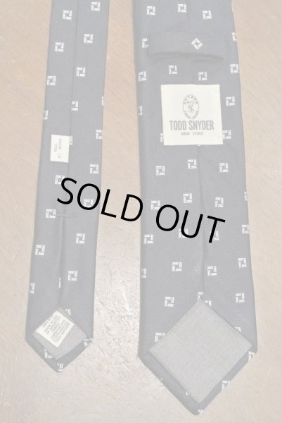 画像3: 【クリックポスト170円も可】 TODD SNYDER トッドスナイダー  シルクネクタイ (Navy*White) 新品 並行輸入 (3)