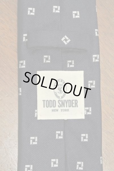 画像4: 【クリックポスト170円も可】 TODD SNYDER トッドスナイダー  シルクネクタイ (Navy*White) 新品 並行輸入 (4)