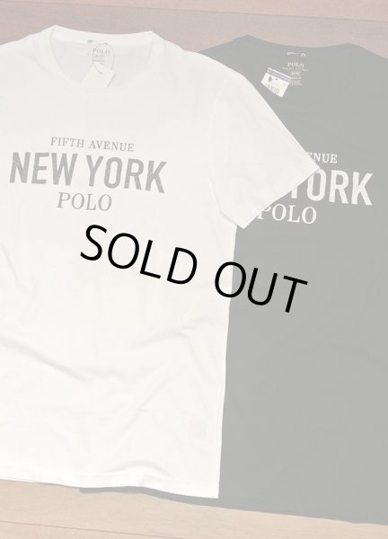 画像1: 【クリックポスト170円も可】ポロラルフローレン "NEW YORK Fifth Avenue" Tシャツ  (White/S,L,XL) 新品 並行輸入 (1)