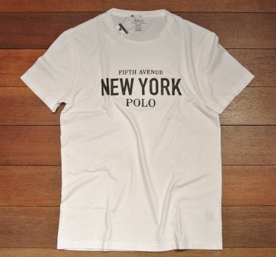 画像2: 【クリックポスト170円も可】ポロラルフローレン "NEW YORK Fifth Avenue" Tシャツ  (White/S,L,XL) 新品 並行輸入