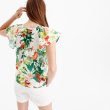 画像8: 【レディース】【クリックポスト170円も可】J.CREW Ruffle-sleeve top in Ratti® Into the Wild print Rattiのフローラルプリント生地のシャツ【2】新品 並行輸入 (8)