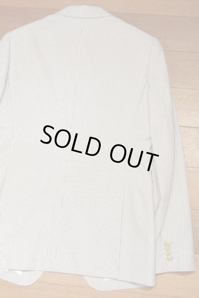 画像7: (SALE.) JACK SPADE(ジャックスペード) コットン シアサッカー テイラードジャケット SEERSUCKER BENTON JKT ( BLUE / 36 ) $698 新品 並行輸入 (7)