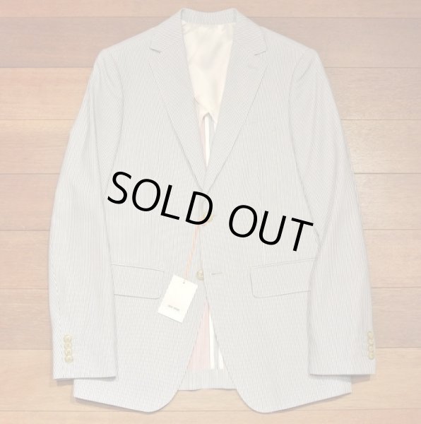 画像2: (SALE.) JACK SPADE(ジャックスペード) コットン シアサッカー テイラードジャケット SEERSUCKER BENTON JKT ( BLUE / 36 ) $698 新品 並行輸入 (2)