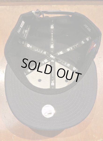 画像6: COACH×NEWERA コーチ×ニューエラ 9FIFTY スナップバックキャップ フラットブリム MLB ニューヨークヤンキース【NAVY】新品 並行輸入 (6)