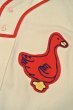 画像3: 新品 EBBETS FIELD FLANNELS ウール ベースボールシャツ 【Portland Ducks 1933 Home / S】$195 (3)