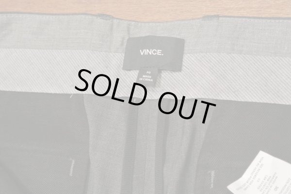 画像4: VINCE ウールトロピカル テーパード スラックス (Charcoal Gray/ W29) $275 (4)