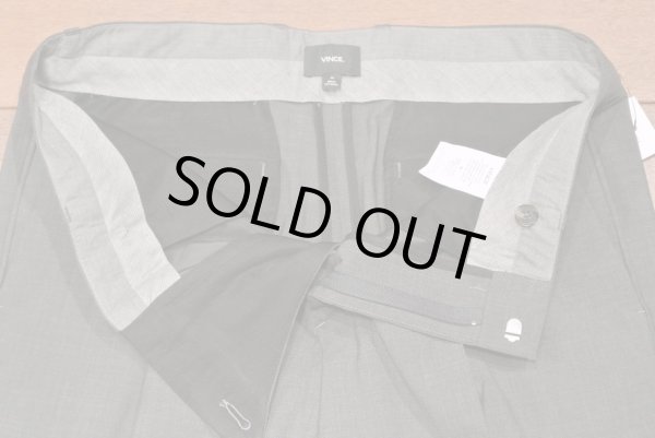 画像3: VINCE ウールトロピカル テーパード スラックス (Charcoal Gray/ W29) $275 (3)