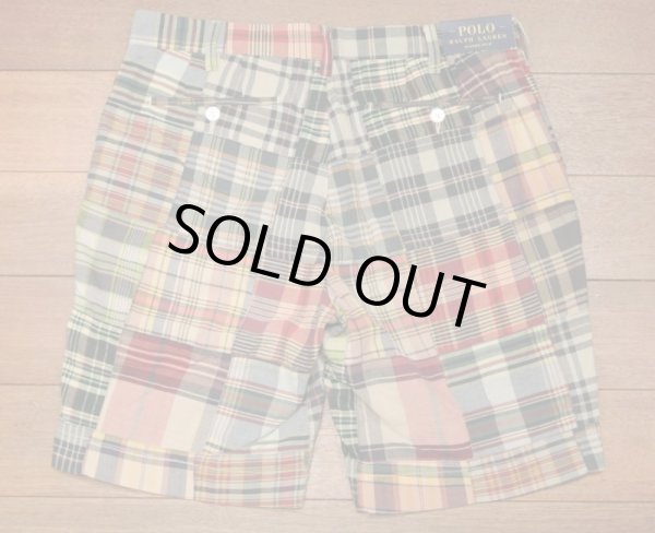 画像5: ポロラルフローレン マドラス パッチワークショーツ【W31】新品 並行輸入 (5)
