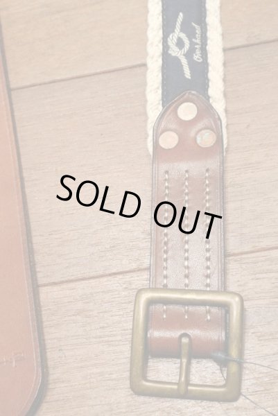 画像3: ポロラルフローレン コットン編み込み ロープ/灯台 柄リボン+レザー ベルト(34) 新品 並行輸入 (3)