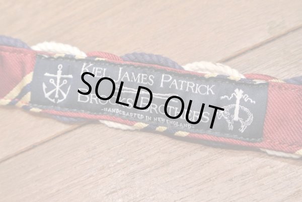 画像6: ブルックスブラザーズ×キール・ジェイムス・パトリック KIEL JAMES PATRICK 編込みベルト(34)新品 並行輸入 定価$98 (6)