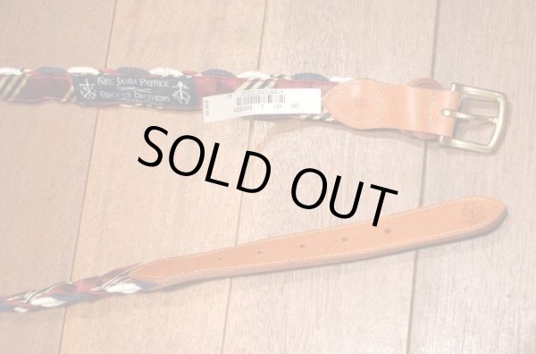 画像4: ブルックスブラザーズ×キール・ジェイムス・パトリック KIEL JAMES PATRICK 編込みベルト(34)新品 並行輸入 定価$98 (4)