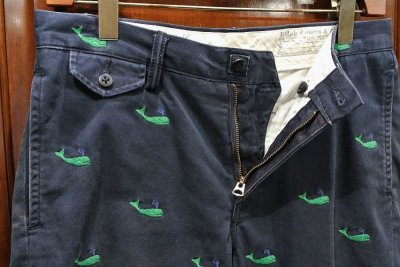 画像2: 【GOOD USED】ポロラルフローレン クジラ刺繍 ショーツ【Navy/W30】中古