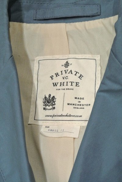 画像3: Private White V.C. Combat Blazer プライベートホワイト オイルドコットン  ジャケット イングランド製【Blue/1 (S)】新品 