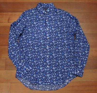 画像2: 【クリックポスト170円も可】ポロラルフローレン リネン フローラル B.Dシャツ (Blue/M） 