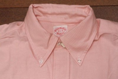 画像2: 70年代 デッドストック ブルックスブラザーズ オックスフォード 6ッボタン B.Dシャツ (Pink,15h-3)BrooksBrothers アメリカ製 ダンリバー生地使用