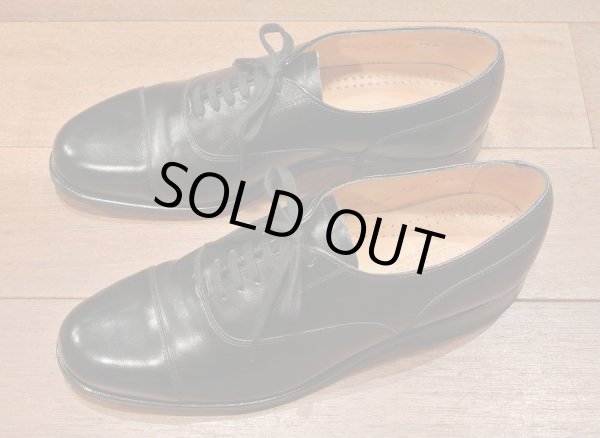 画像4: (EXCELLENT USED) 80s COLE-HAAN コールハーン ベンチメイド イングランド製 キャップトゥ(Black/US 7.5-D)箱あり 中古 (4)