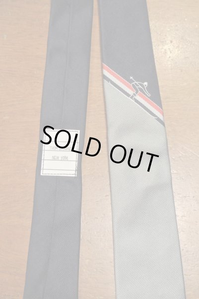 画像2: 【クリックポスト185円も可】未使用品 THOM BROWNE トムブラウン コントラストパネル ネクタイ【Skier】アメリカ製 (2)