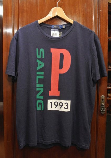 画像1: 【クリックポスト198円も可】ポロラルフローレン SAILING 1993 Tシャツ(NAVY/M) 新品 並行輸入 (1)