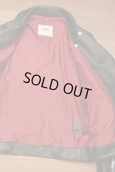 画像9: JAMES GROSE MANILA JACKET 羊革 ライダースジャケット イングランド製 (Black/38) タグ付き 新品 正規輸入品 (9)