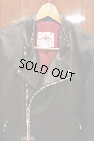 画像5: JAMES GROSE RICARDE JACKET 羊革 ライダースジャケット イングランド製 (Black/40) タグ付き 新品 正規輸入品 (5)